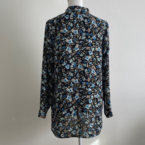 J Jill floral button down blouse/tunic - Picture 4 of 11